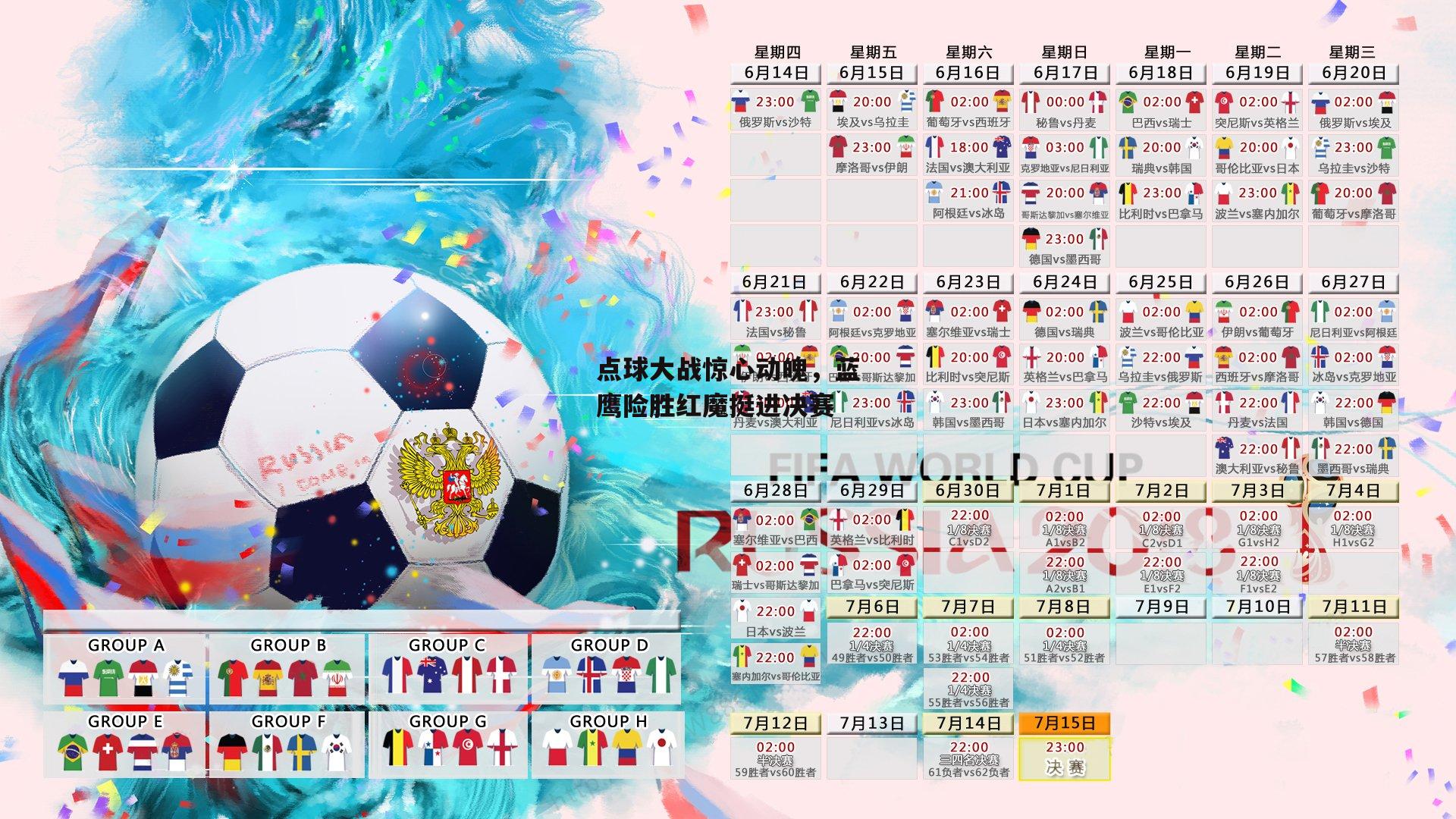 点球大战惊心动魄，蓝鹰险胜红魔挺进决赛